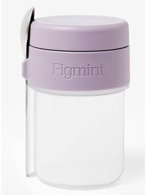 Set of 2 Spoon & Overnight Oats Container BPA-Free Figment New